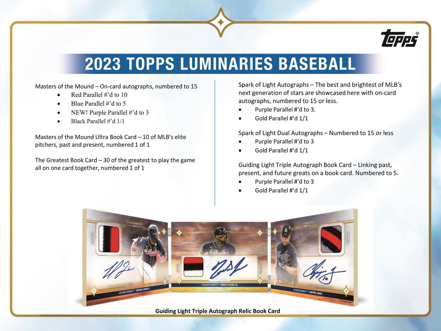 2023 Topps Luminaries Baseball Hobby Box - Columbia Hobby - Sports Card Boxes - Toploaders - Card Savers