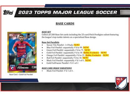2023 Topps MLS Major League Soccer Hobby Box - Columbia Hobby - Sports Card Boxes - Toploaders - Card Savers