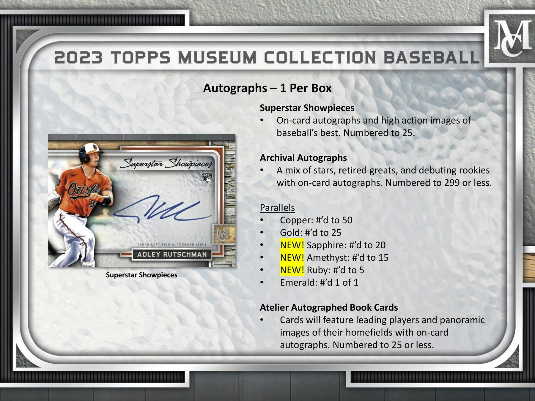 2023 Topps Museum Collection Baseball Hobby Box - Columbia Hobby - Sports Card Boxes - Toploaders - Card Savers