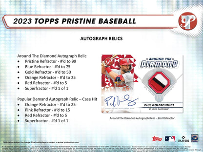 2023 Topps Pristine Baseball Hobby Box - Columbia Hobby - Sports Card Boxes - Toploaders - Card Savers