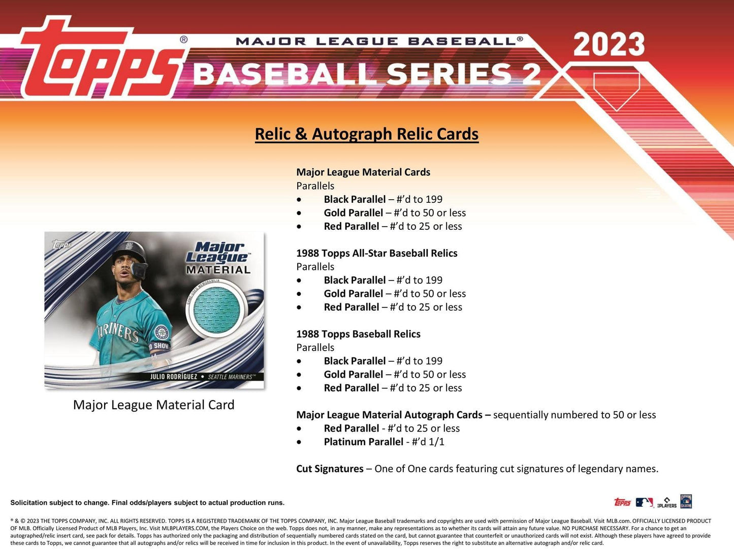 2023 Topps Series 2 Baseball Blaster Box (Commemorative Relic Card!) - Columbia Hobby - Sports Card Boxes - Toploaders - Card Savers