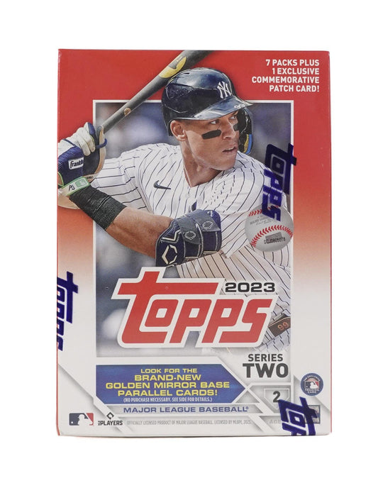 2023 Topps Series 2 Baseball Blaster Box (Commemorative Relic Card!) - Columbia Hobby - Sports Card Boxes - Toploaders - Card Savers