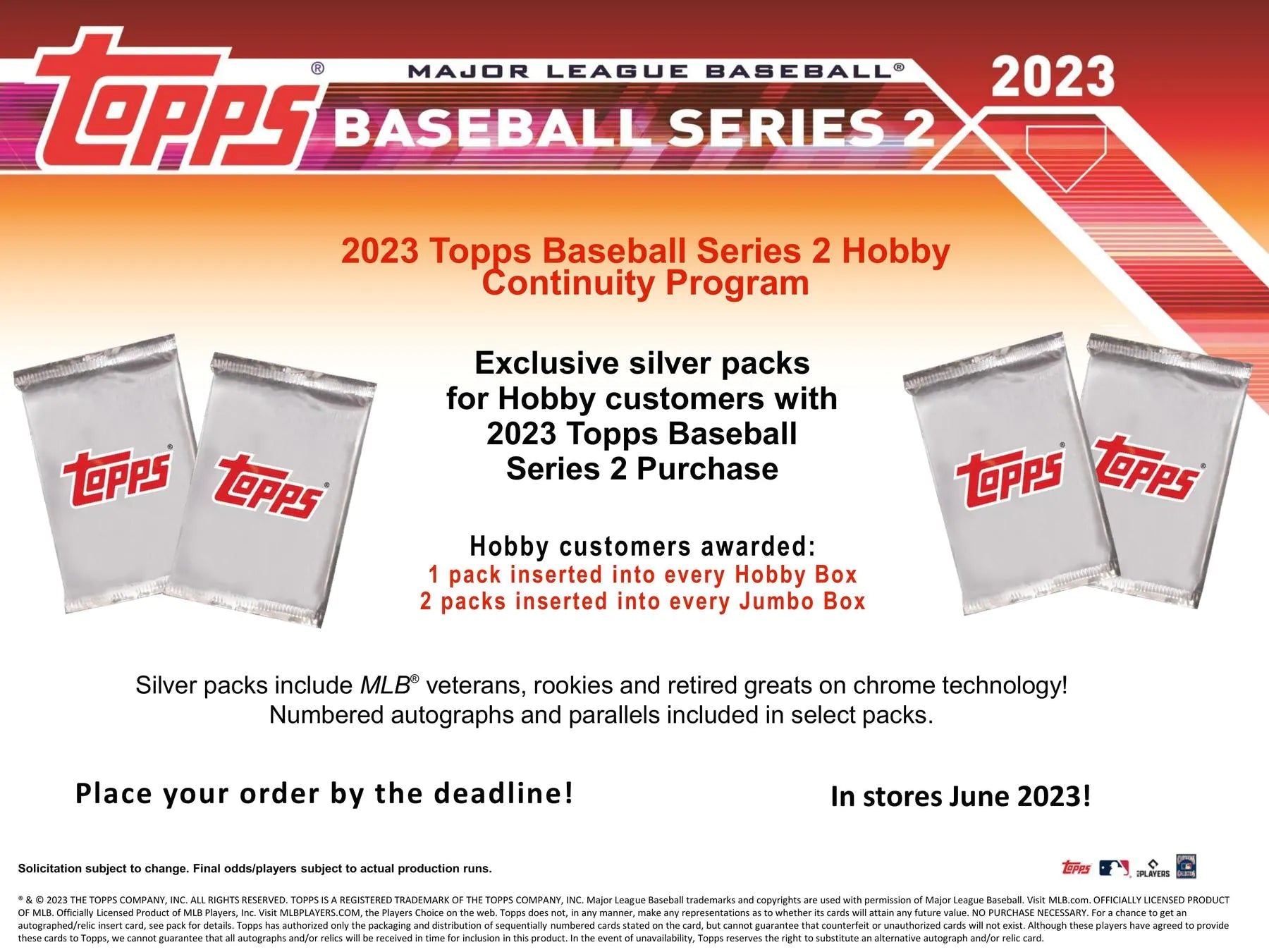 2023 Topps Series 2 Baseball Hobby Box - Columbia Hobby - Sports Card Boxes - Toploaders - Card Savers