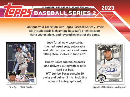2023 Topps Series 2 Baseball Hobby Box - Columbia Hobby - Sports Card Boxes - Toploaders - Card Savers
