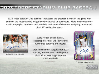 2023 Topps Stadium Club Baseball Compact Breaker Hobby Box - Columbia Hobby - Sports Card Boxes - Toploaders - Card Savers