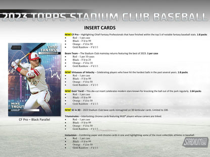 2023 Topps Stadium Club Baseball Compact Breaker Hobby Box - Columbia Hobby - Sports Card Boxes - Toploaders - Card Savers