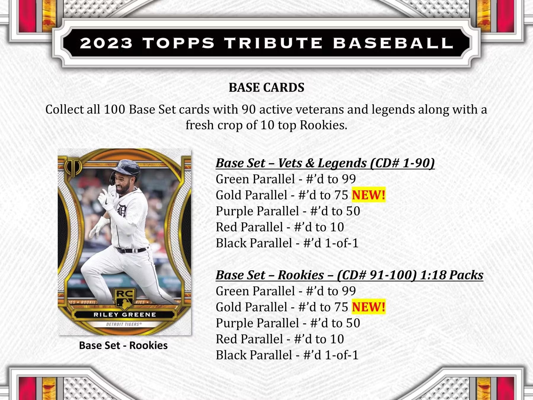 2023 Topps Tribute Baseball Hobby Box - Columbia Hobby - Sports Card Boxes - Toploaders - Card Savers