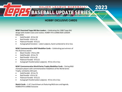 2023 Topps Update Series Baseball Hobby Box - Columbia Hobby - Sports Card Boxes - Toploaders - Card Savers