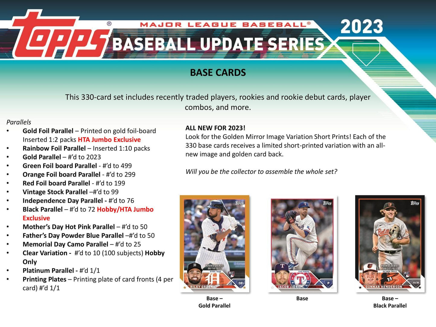 2023 Topps Update Series Baseball Hobby Box - Columbia Hobby - Sports Card Boxes - Toploaders - Card Savers