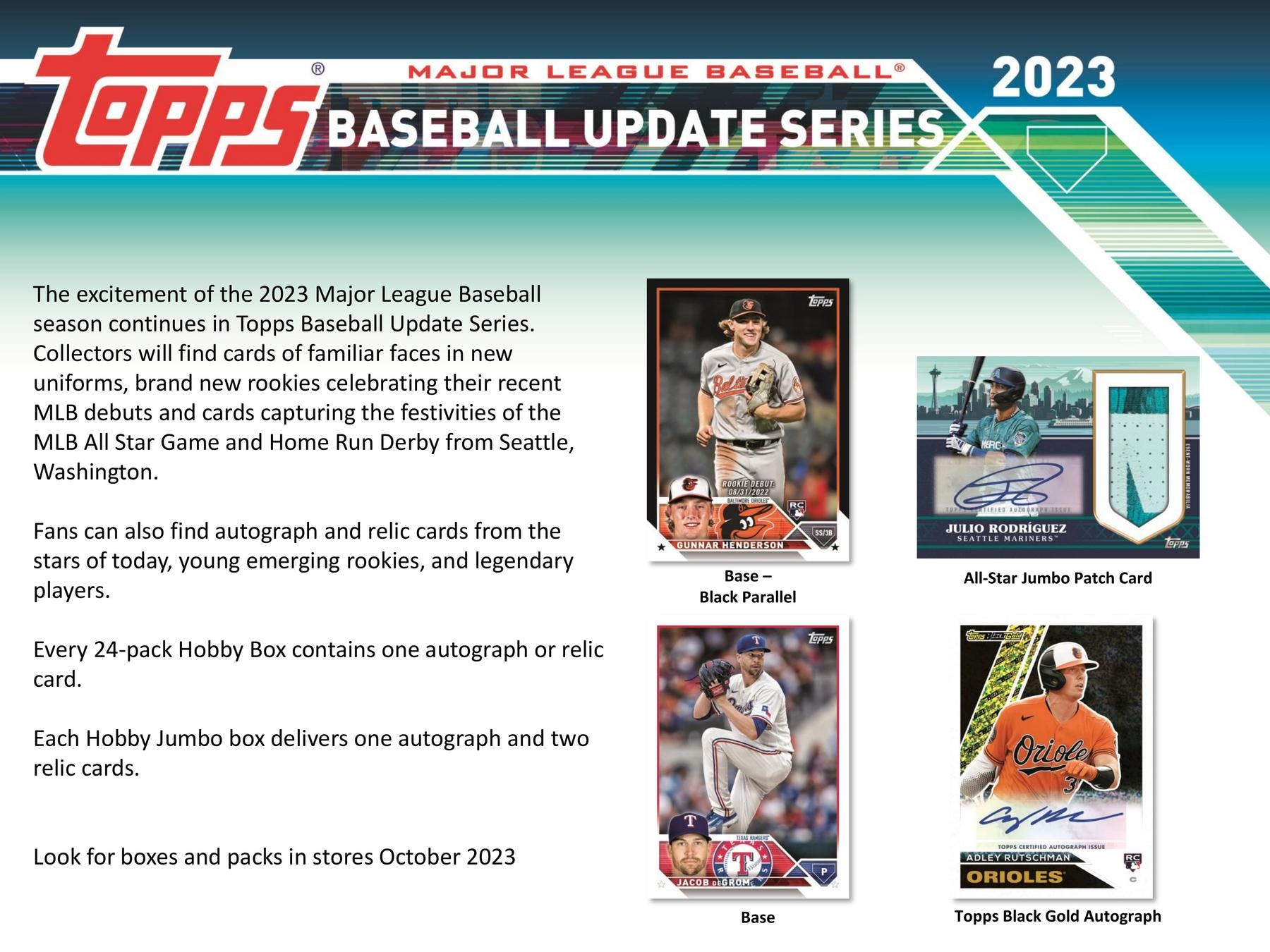 2023 Topps Update Series Baseball Hobby Jumbo Box - Columbia Hobby - Sports Card Boxes - Toploaders - Card Savers