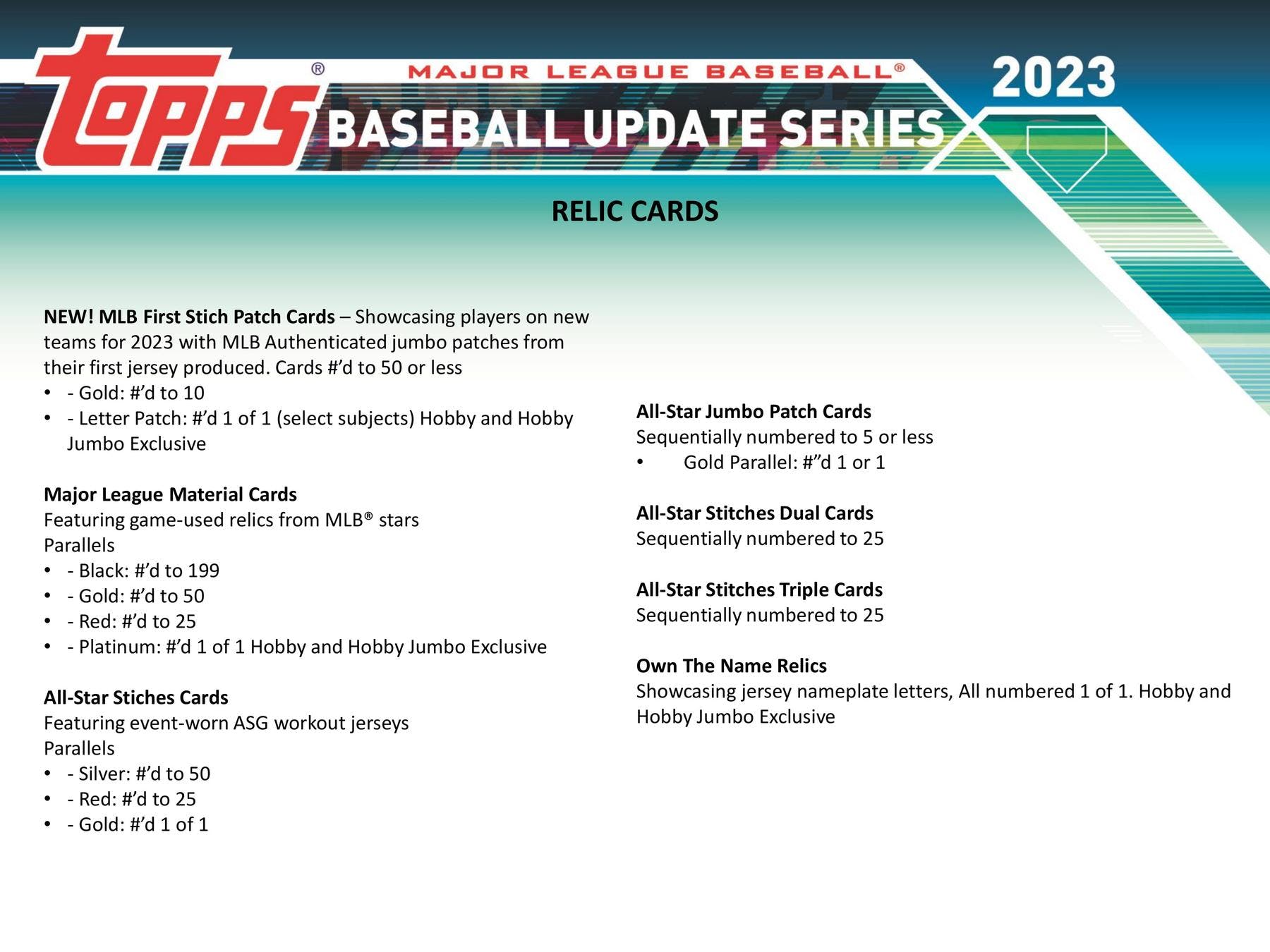 2023 Topps Update Series Baseball Hobby Jumbo Box - Columbia Hobby - Sports Card Boxes - Toploaders - Card Savers