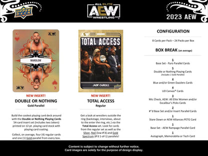 2023 Upper Deck All Elite Wrestling AEW Hobby Box - Columbia Hobby - Sports Card Boxes - Toploaders - Card Savers