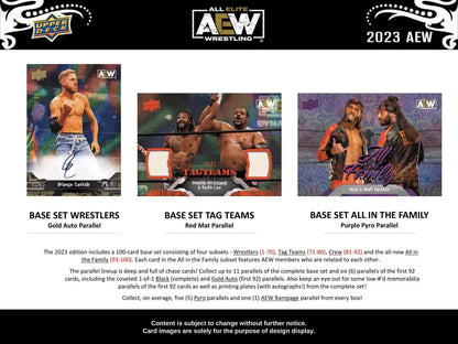 2023 Upper Deck All Elite Wrestling AEW Hobby Box - Columbia Hobby - Sports Card Boxes - Toploaders - Card Savers