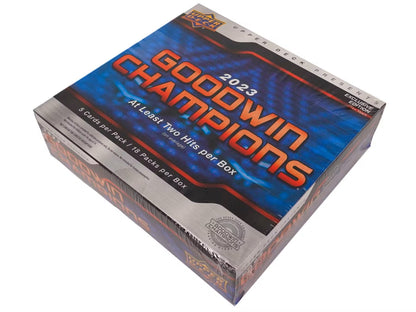 2023 Upper Deck Goodwin Champions CDD Exclusive Hobby Box - Columbia Hobby - Sports Card Boxes - Toploaders - Card Savers