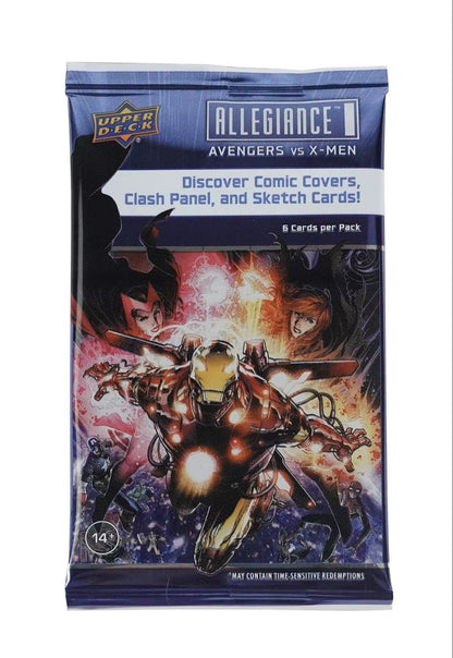 2023 Upper Deck Marvel Allegiance: Avengers VS X - Men Hobby Box - Columbia Hobby - Sports Card Boxes - Toploaders - Card Savers