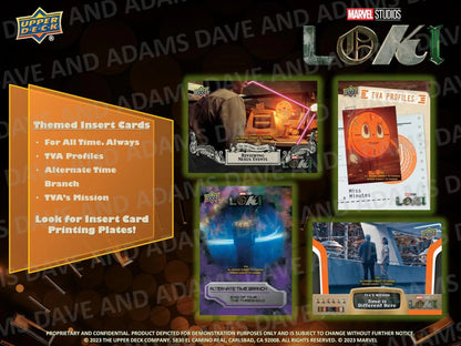 2023 Upper Deck Marvel Studios Loki Hobby Box - Columbia Hobby - Sports Card Boxes - Toploaders - Card Savers
