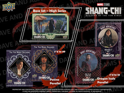 2023 Upper Deck Marvel Studios Shang - Chi and the Legend of the Ten Rings Hobby Box - Columbia Hobby - Sports Card Boxes - Toploaders - Card Savers