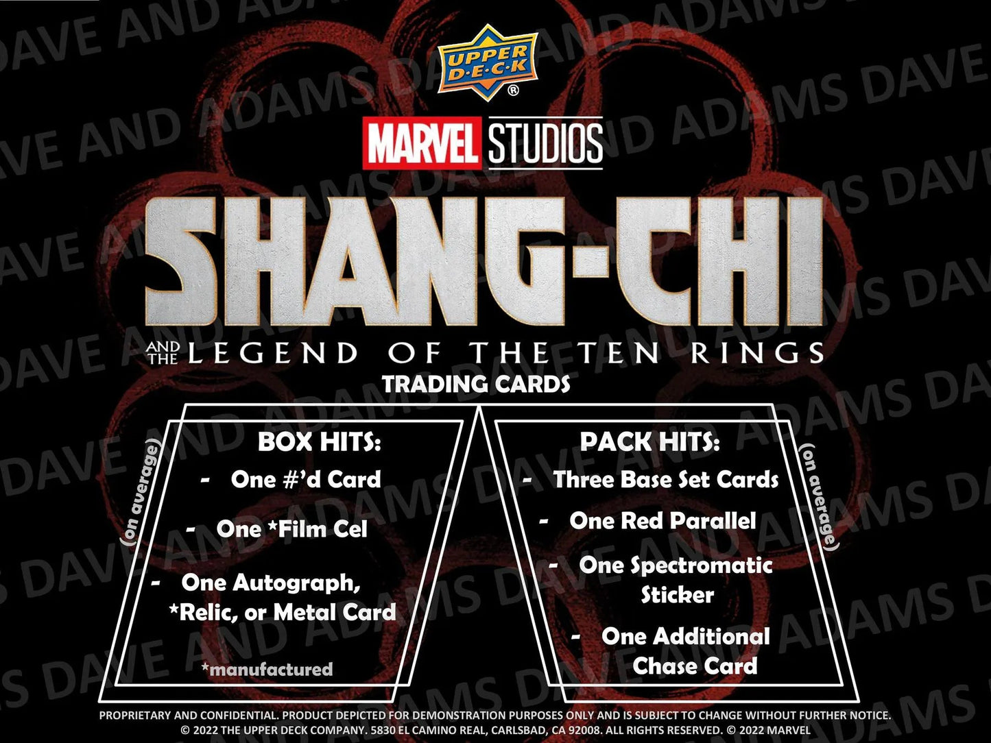 2023 Upper Deck Marvel Studios Shang - Chi and the Legend of the Ten Rings Hobby Box - Columbia Hobby - Sports Card Boxes - Toploaders - Card Savers