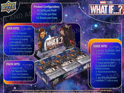 2023 Upper Deck Marvel Studios What If...? Hobby Box - Columbia Hobby - Sports Card Boxes - Toploaders - Card Savers