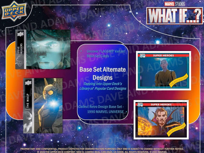 2023 Upper Deck Marvel Studios What If...? Hobby Box - Columbia Hobby - Sports Card Boxes - Toploaders - Card Savers