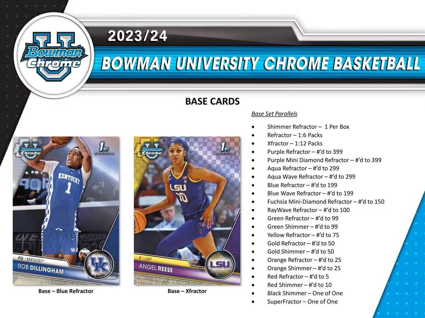 2023/24 Bowman University Chrome Basketball Breakers Delight Box - Columbia Hobby - Sports Card Boxes - Toploaders - Card Savers