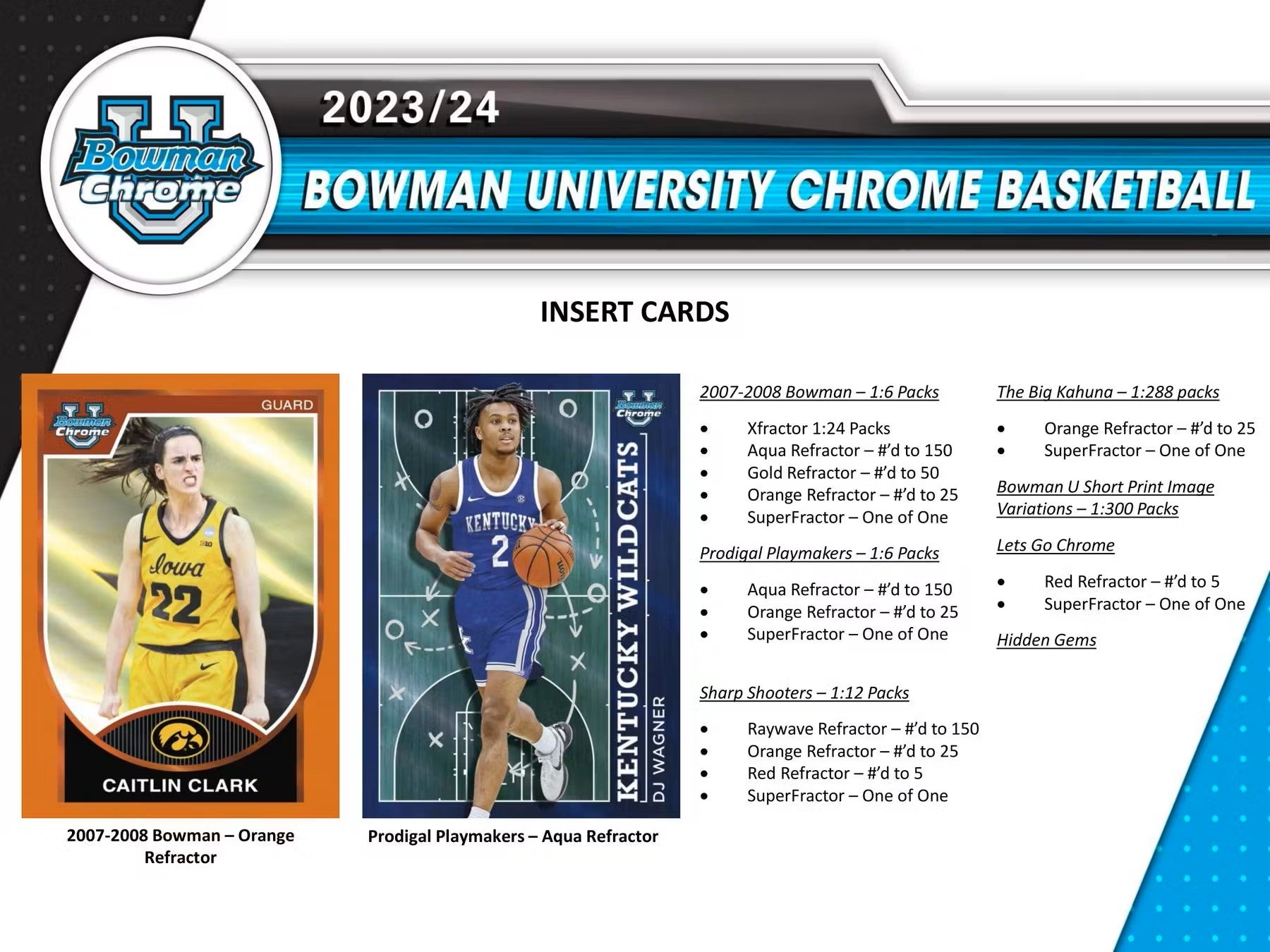 2023/24 Bowman University Chrome Basketball Breakers Delight Box - Columbia Hobby - Sports Card Boxes - Toploaders - Card Savers