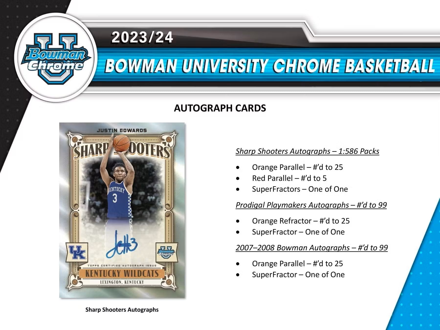 2023/24 Bowman University Chrome Basketball Breakers Delight Box - Columbia Hobby - Sports Card Boxes - Toploaders - Card Savers