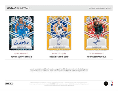 2023/24 Panini Mosaic Basketball 6 - Pack Blaster Box - Columbia Hobby - Sports Card Boxes - Toploaders - Card Savers