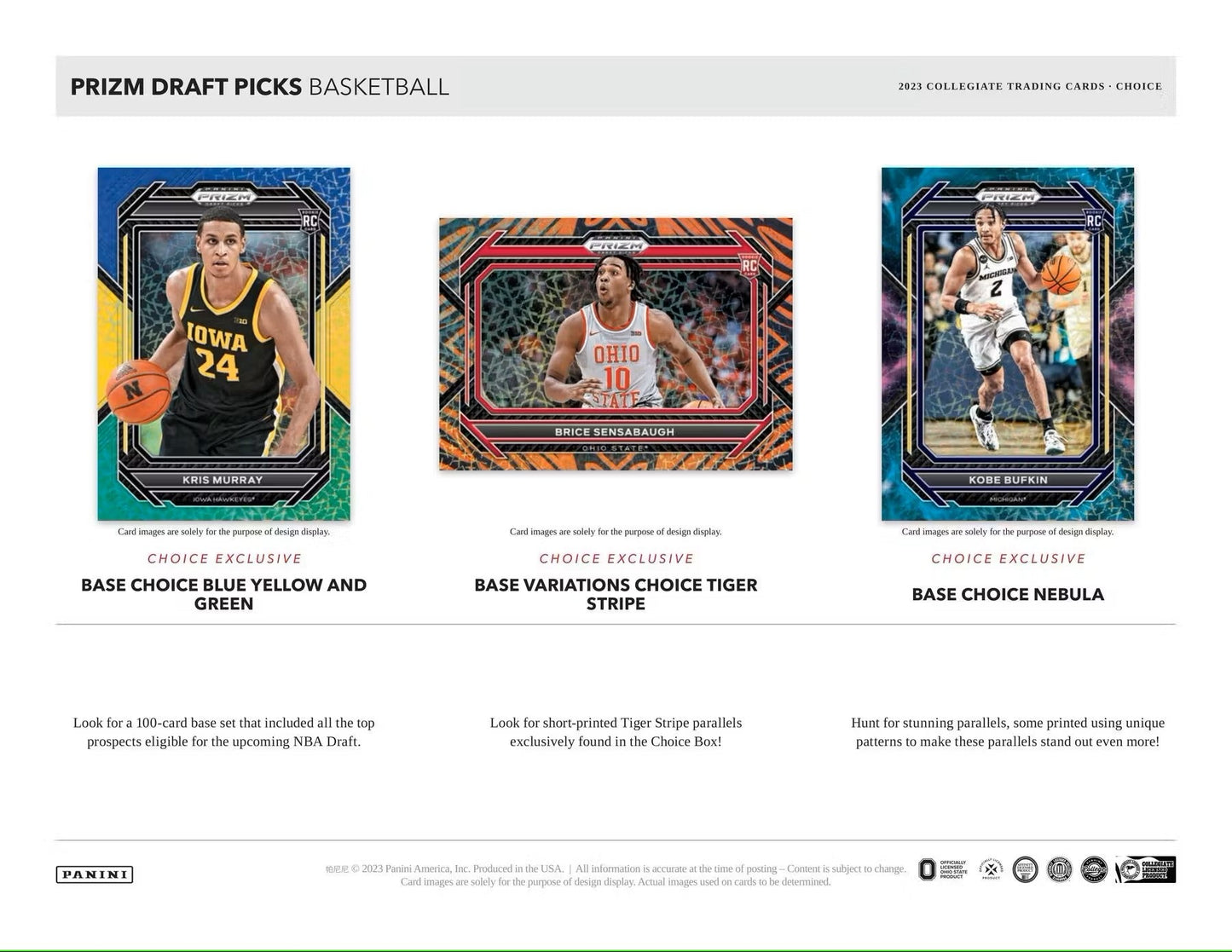 2023/24 Panini Prizm Draft Picks Basketball Choice Box - Columbia Hobby - Sports Card Boxes - Toploaders - Card Savers