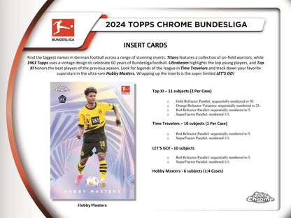 2023/24 Topps Chrome Bundesliga Soccer Hobby Box - Columbia Hobby - Sports Card Boxes - Toploaders - Card Savers