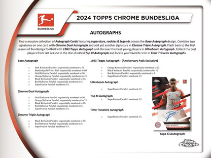 2023/24 Topps Chrome Bundesliga Soccer Hobby Box - Columbia Hobby - Sports Card Boxes - Toploaders - Card Savers