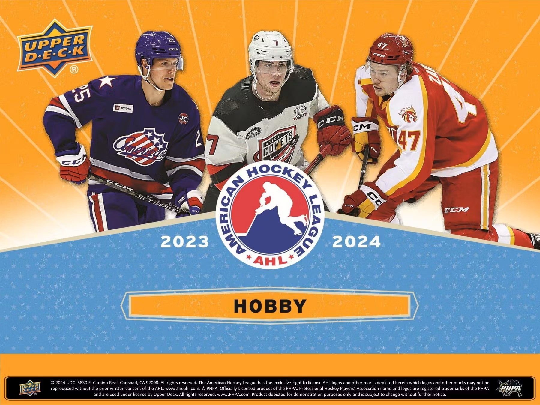 2023/24 Upper Deck AHL Hockey Hobby Box - Columbia Hobby - Sports Card Boxes - Toploaders - Card Savers