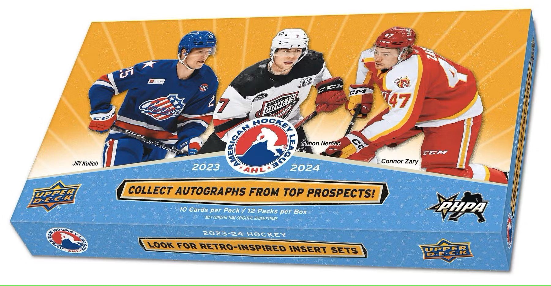 2023/24 Upper Deck AHL Hockey Hobby Box - Columbia Hobby - Sports Card Boxes - Toploaders - Card Savers