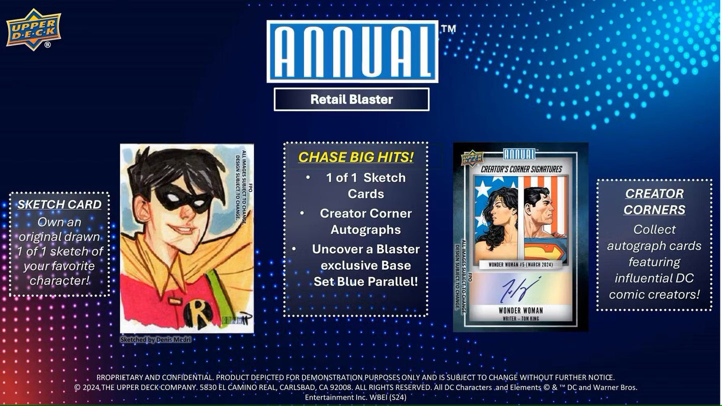 2023/24 Upper Deck DC Annual 6 - Pack Blaster Box - Columbia Sports Cards