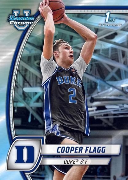 2024 - 25 Bowman University Chrome Basketball Hobby Box - Columbia Hobby - Sports Card Boxes - Toploaders - Card Savers
