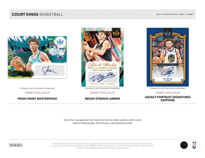 2024 - 25 Panini Court Kings Basketball Hobby Box - Columbia Hobby - Sports Card Boxes - Toploaders - Card Savers