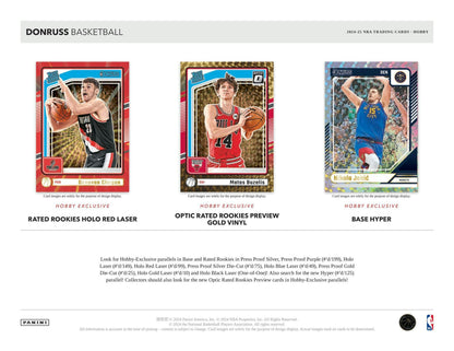 2024 - 25 Panini Donruss Basketball Hobby Box - Columbia Hobby - Sports Card Boxes - Toploaders - Card Savers