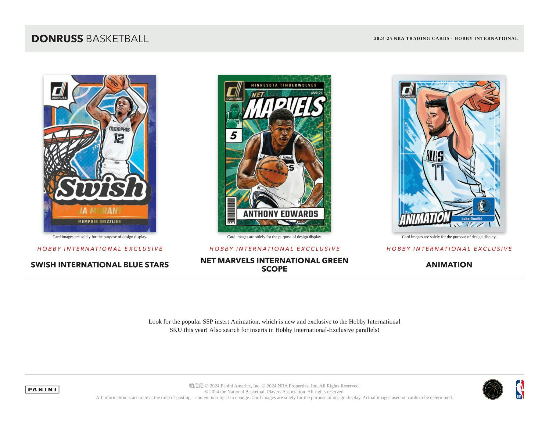 2024 - 25 Panini Donruss Basketball International Hobby Box – Columbia Sports Cards & More - Columbia Hobby - Sports Card Boxes - Toploaders - Card Savers