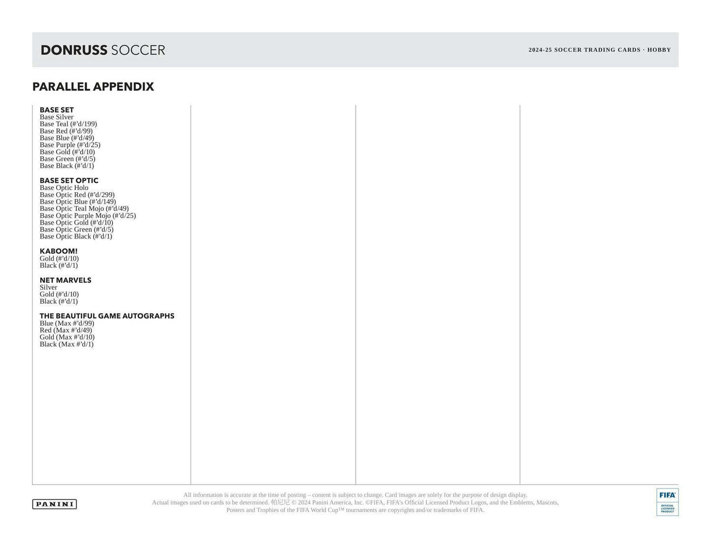 2024 - 25 Panini Donruss Soccer Hobby Box - Columbia Hobby - Sports Card Boxes - Toploaders - Card Savers