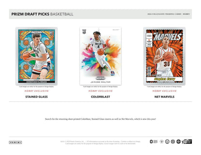 2024 - 25 Panini Prizm Draft Basketball Hobby Box - Columbia Hobby - Sports Card Boxes - Toploaders - Card Savers
