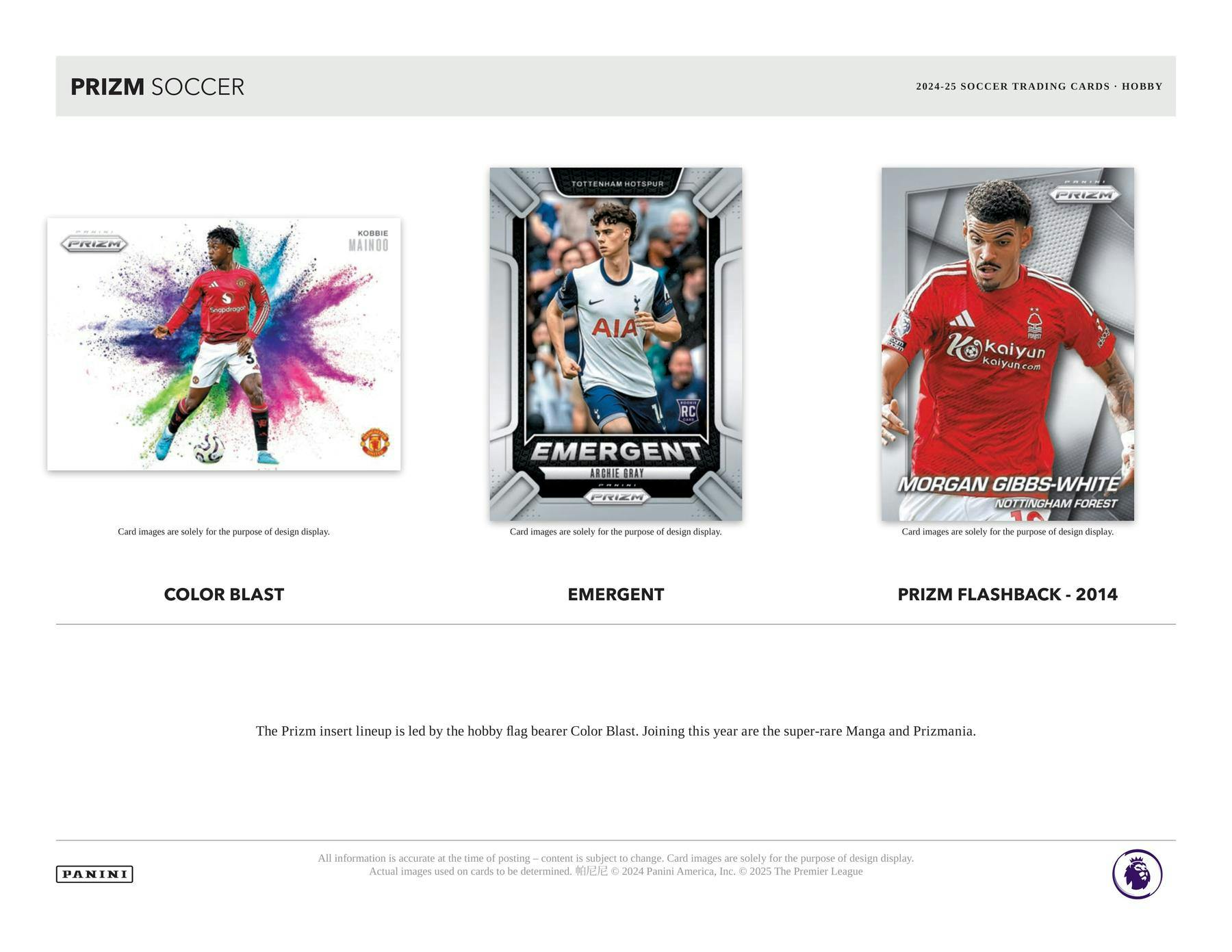 2024 - 25 Panini Prizm Premier League EPL Soccer Hobby Box - Columbia Hobby - Sports Card Boxes - Toploaders - Card Savers