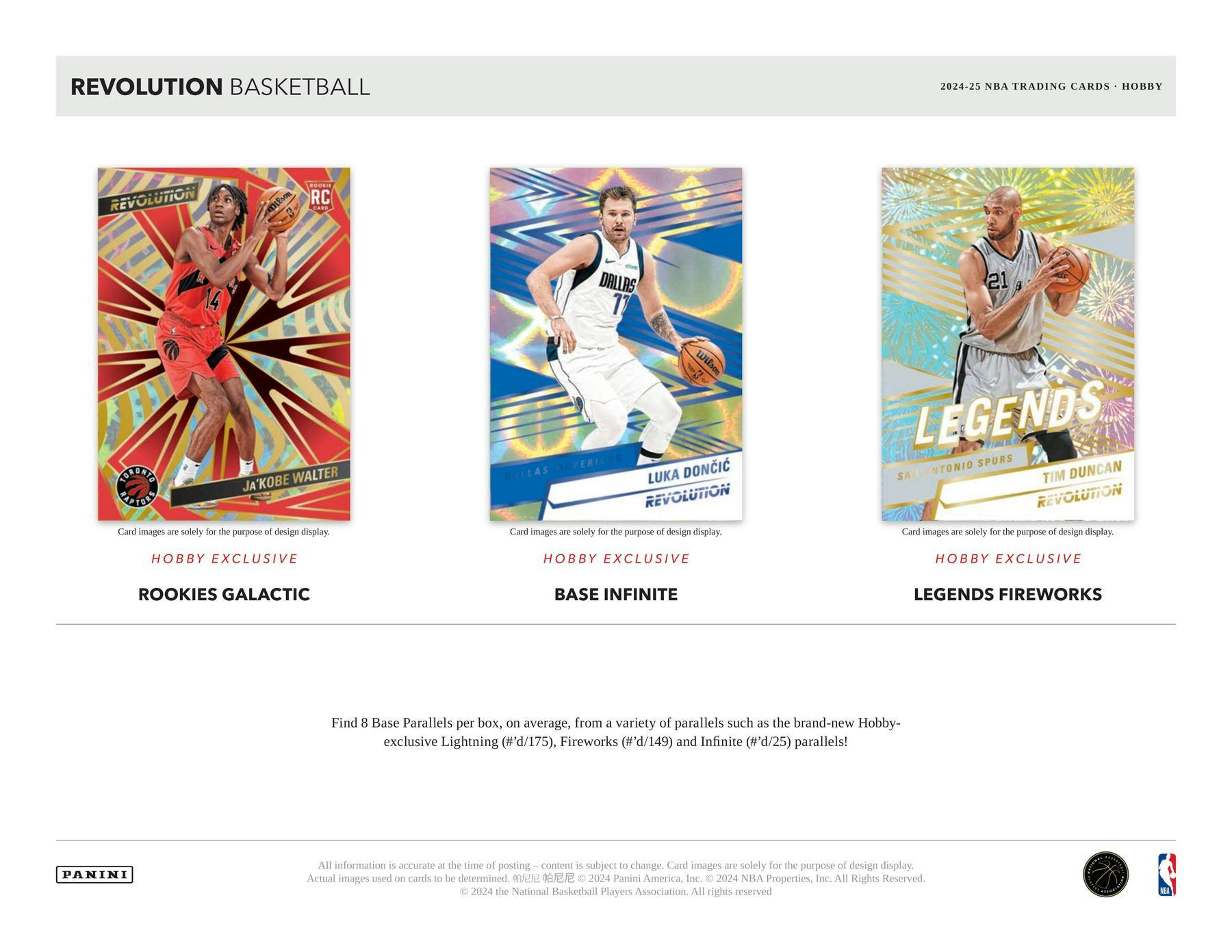 2024 - 25 Panini Revolution Basketball Hobby Box - Columbia Hobby - Sports Card Boxes - Toploaders - Card Savers
