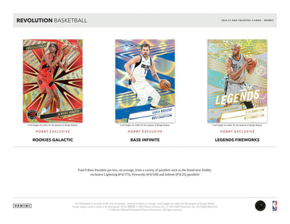 2024 - 25 Panini Revolution Basketball Hobby Box - Columbia Hobby - Sports Card Boxes - Toploaders - Card Savers