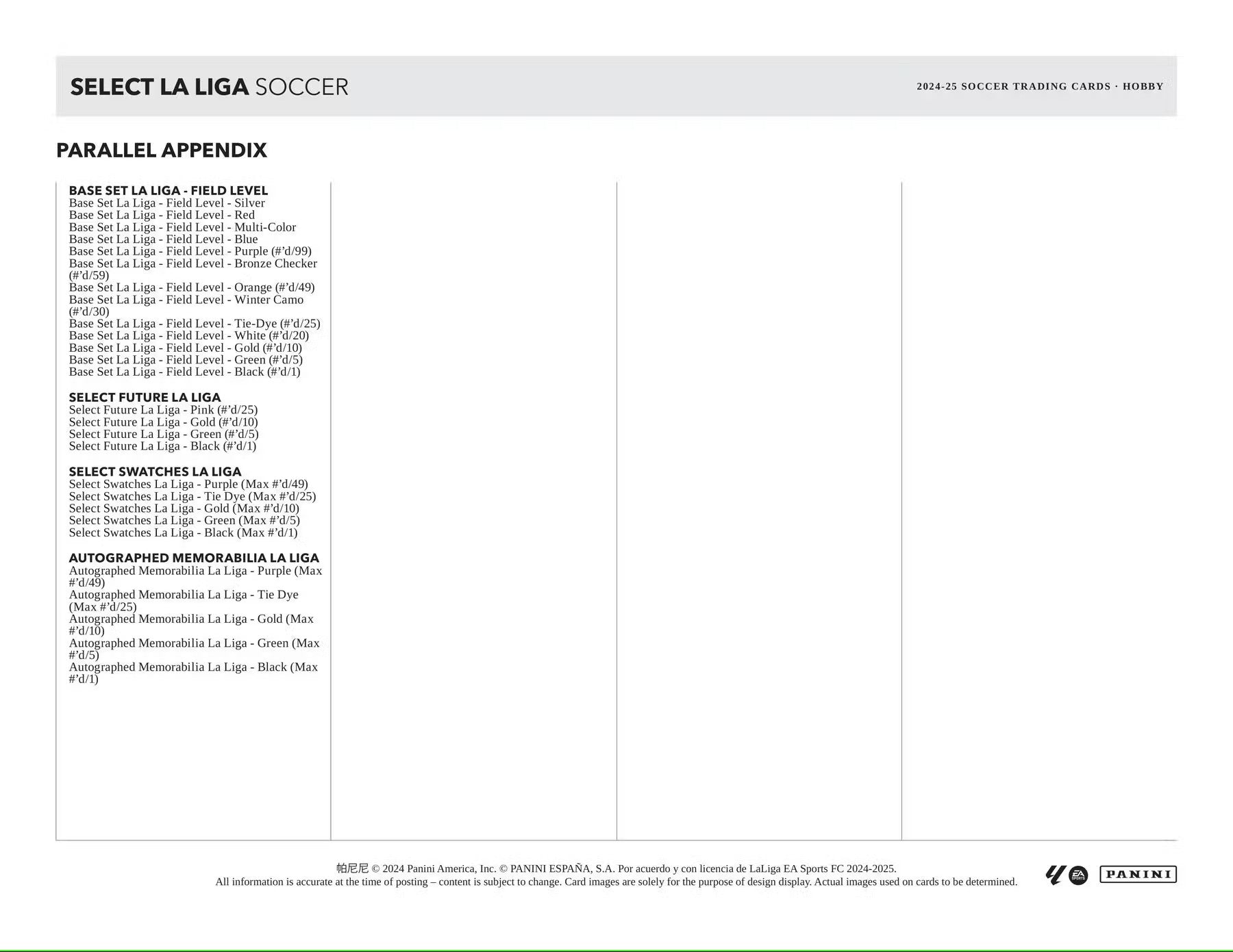 2024 - 25 Panini Select La Liga Soccer Hobby Box - Columbia Hobby - Sports Card Boxes - Toploaders - Card Savers