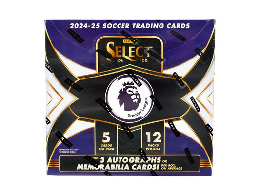 2024 - 25 Panini Select Premier League EPL Soccer Hobby Box - Columbia Hobby - Sports Card Boxes - Toploaders - Card Savers