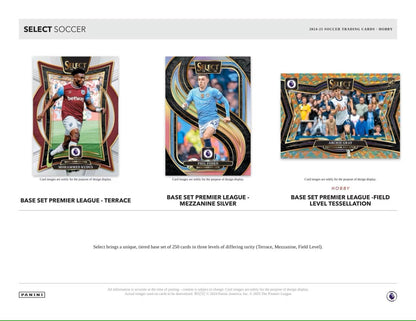 2024 - 25 Panini Select Premier League EPL Soccer Hobby Box - Columbia Hobby - Sports Card Boxes - Toploaders - Card Savers