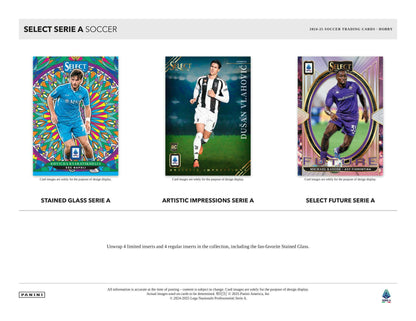 2024 - 25 Panini Select Serie A Soccer Hobby Box - Columbia Hobby - Sports Card Boxes - Toploaders - Card Savers