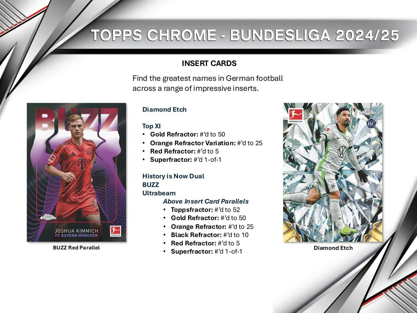 2024 - 25 Topps Chrome Bundesliga Hobby Box | Columbia Sports Cards &amp; More - Columbia Hobby - Sports Card Boxes - Toploaders - Card Savers