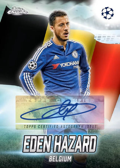 2024 - 25 Topps Chrome UEFA Club Competitions Soccer 7 - Pack Blaster - Columbia Hobby - Sports Card Boxes - Toploaders - Card Savers
