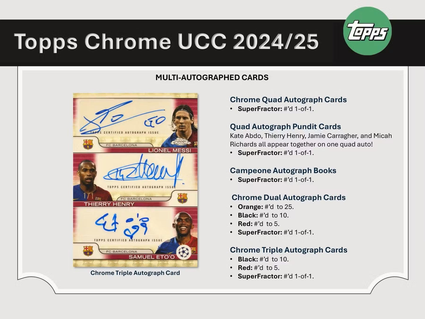 2024 - 25 Topps Chrome UEFA Club Competitions Soccer 7 - Pack Blaster - Columbia Hobby - Sports Card Boxes - Toploaders - Card Savers